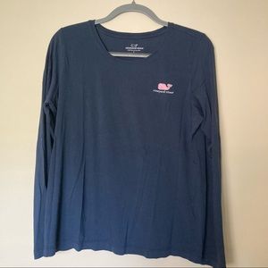 Vineyard Vines navy long sleeve shirt size L